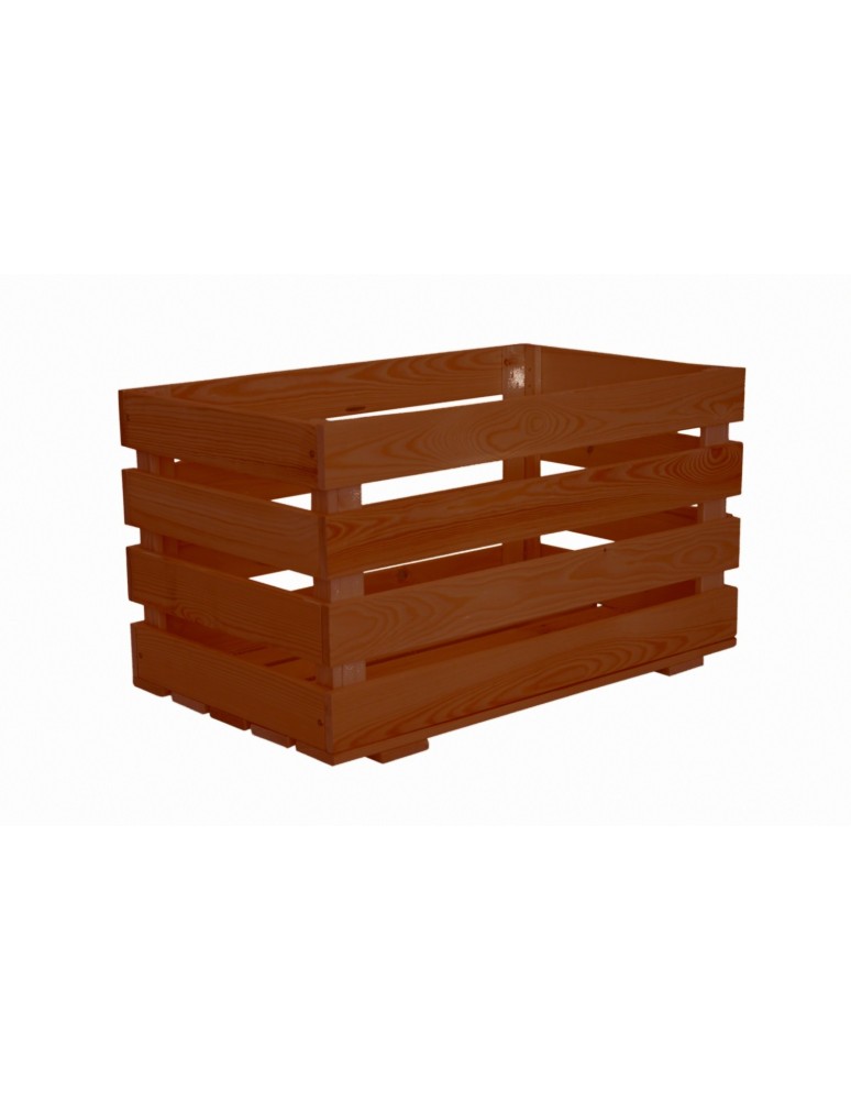 Speisekammer-Regale - Holzkiste, 36x64x38, B08S_036X064X38_R0F1, gebeizt in BRAUN - product new.modo24.de 1