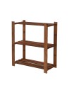 Holzregal 3 Böden 90x80x38 cm, B21R_090X080X38_R0F1, gebeizt in BRAUN