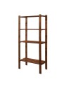 Holzregal 4 Böden 150x80x38 cm, B23R_150X080X38_R0F1, gebeizt in  BRAUN