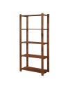 Holzregal 5 Böden 170x80x38 cm, B24R_170X080X38_R0F1, gebeizt in BRAUN