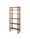 Holzregal 6 Böden 200x80x28 cm, B27R_200X080X28_R0F1, gebeizt in BRAUN
