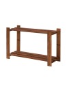 Holzregal 2 Böden 50x80x28 cm, B06R_050X080X28_R0F1, gebeizt in BRAUN