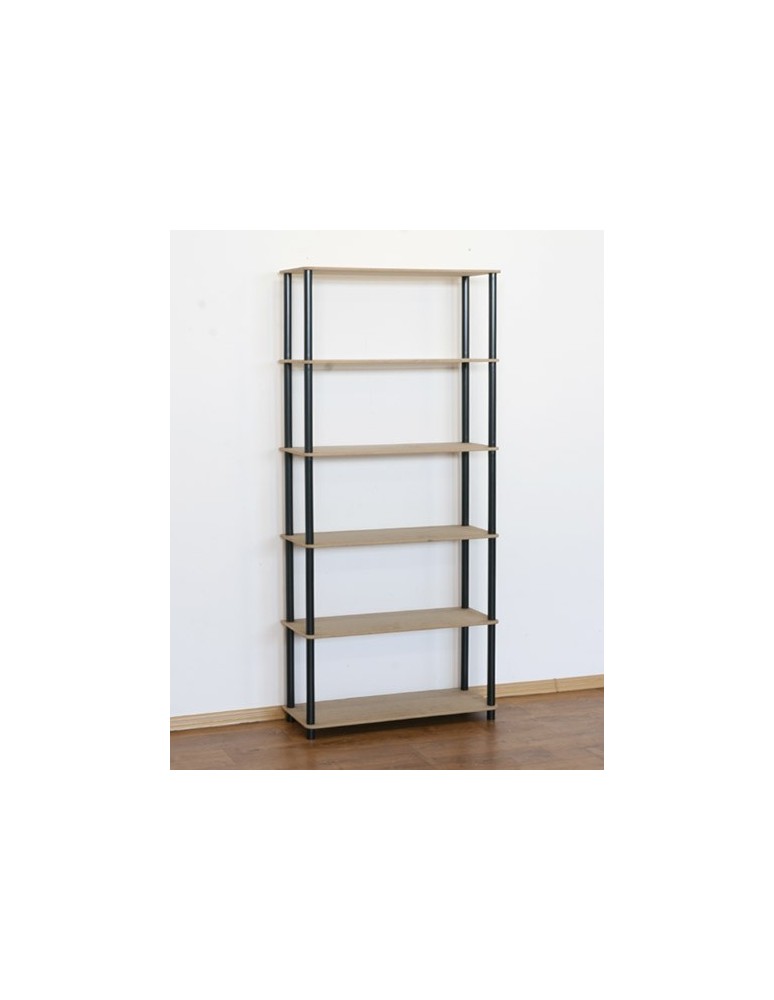 Büroregale - Dedal-6N_B 175x80x33 / 6 Böden / Farbe: SCHWARZ - product new.modo24.de 1