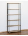 Dedal-6N_B 175x80x33 / 6 Böden / Farbe: SCHWARZ