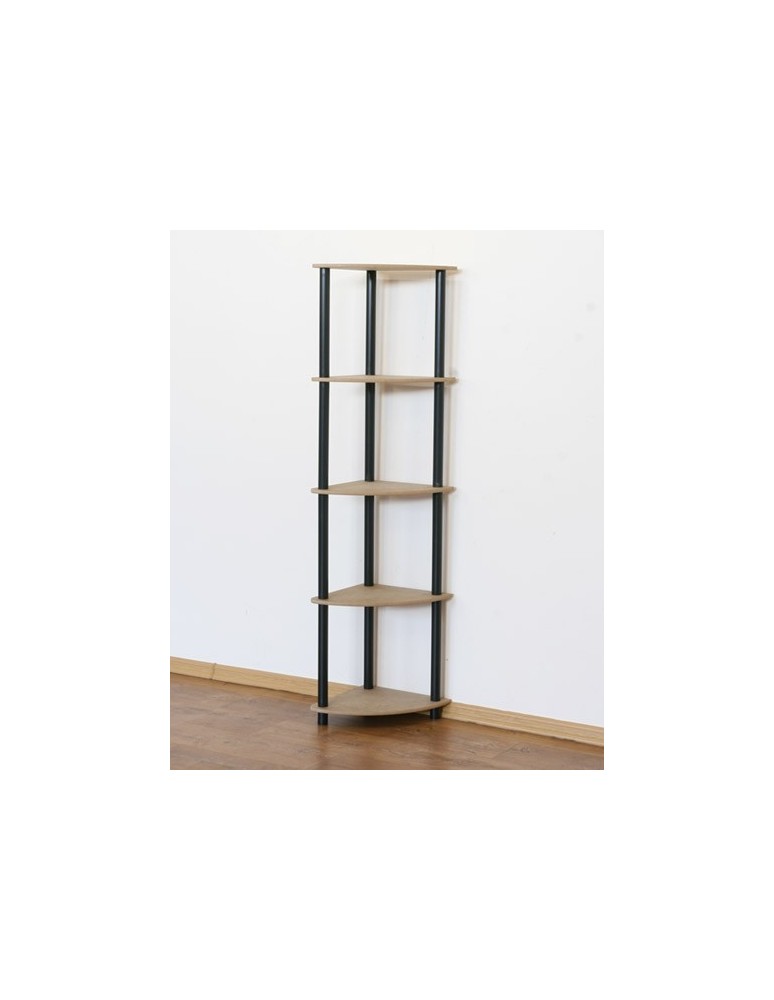 Büroregale - Dedal-5Z_B Eckregal 142x33x33 / 5 Böden /Farbe: SCHWARZ - product new.modo24.de 1