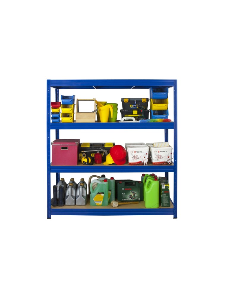 Metallregale - Metallregal Keller Schwerlastregal Lagerregal KOLOS COL_N_177X160X60 Farbe: Blau, Tragkraft 600 kg pro Boden, 4 Böden - product new.modo24.de 2