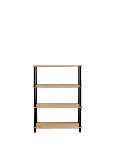Dedal-4N_B 108x80x33 cm / 4 Böden / Farbe: SCHWARZ
