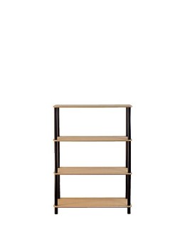 Dedal-4N_B 108x80x33 cm / 4 Böden / Farbe: SCHWARZ