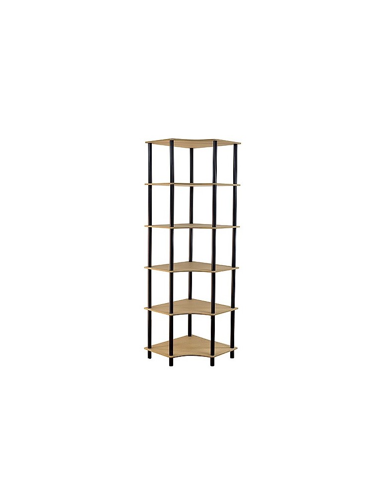 Büroregale - Dedal-6W_B Eckregal 175x56x56 / 6 Böden / Farbe: SCHWARZ - product new.modo24.de 1