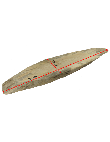 Baumscheibe Tischplatte Holzscheibe ohne Rinde geschliffen , Länge 105 cm, Breite 28 cm, Dicke 5 cm, 161031/KIEFER - product 2