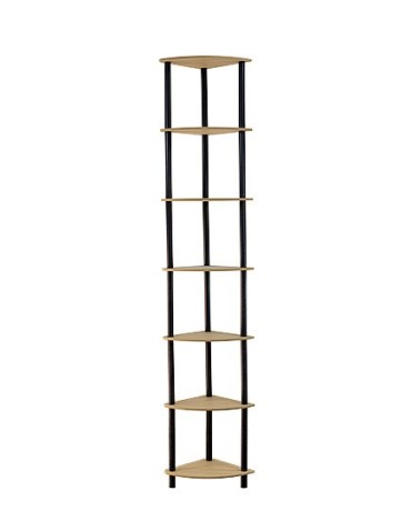 Dedal-7Z_B Eckregal 210x33x33  / 7 Böden / Farbe: SCHWARZ