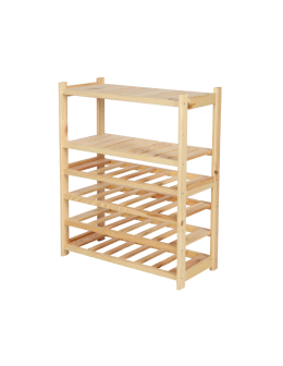 Holzregal Serie LSR ( 85,8 x70x33 cm) , 6 Böden (P2, W4) / Kiefernholz UNBEHANDELT