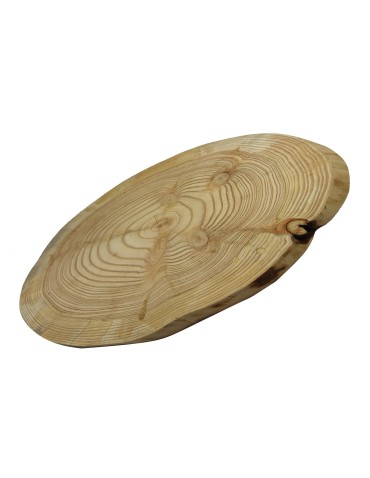 Holzscheibe Baumscheibe ohne Rinde geschliffen, OVAL, Breite 20-25 cm, Länge 30-35 cm/ LÄRCHE - product 2