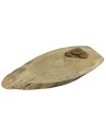 Baumscheibe Tischplatte  ohne Rinde geschliffen , Oval, 78 cmx 32 cm x 4 cm, 141435/KIEFER, UNIKAT