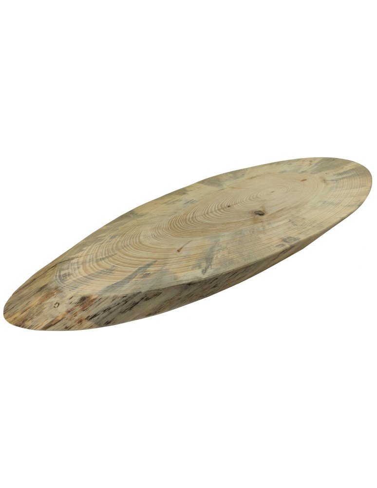 Holzplatten - Baumscheibe Tischplatte  ohne Rinde geschliffen , Oval, 80 cmx 28 cm x 4,5 cm, 141810/KIEFER, UNIKAT - product new.modo24.de 1