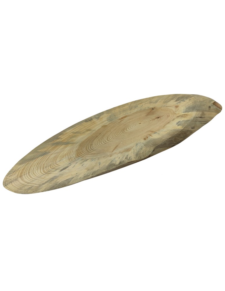 Holzplatten - Baumscheibe Tischplatte  ohne Rinde geschliffen, Oval, 88 cmx 29 cm x 4,5 cm, 142616/KIEFER, UNIKAT - product new.modo24.de 1