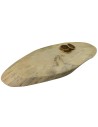 Baumscheibe Tischplatte  ohne Rinde geschliffen, Oval, 84 cmx 33 cm x 4,5 cm, 153131/KIEFER, UNIKAT
