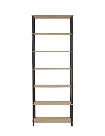 Dedal-7M_B Rohrregal 210x60x33  / 7 Böden /Farbe: SCHWARZ