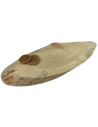 Baumscheibe Tischplatte  ohne Rinde geschliffen, Oval, 77 cmx 29 cm x 4,5 cm, 143248/KIEFER, UNIKAT