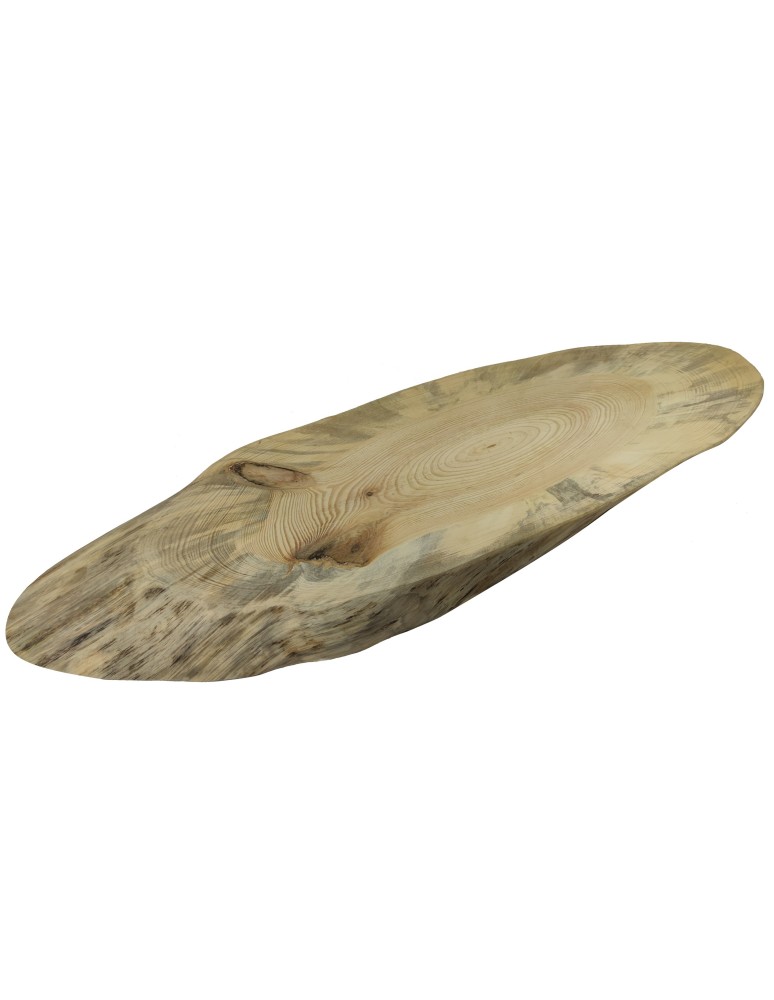 Holzplatten - Baumscheibe Tischplatte  ohne Rinde geschliffen, Oval, 92 cmx 28 cm x 4,5 cm, 143640/KIEFER, UNIKAT - product new.modo24.de 1