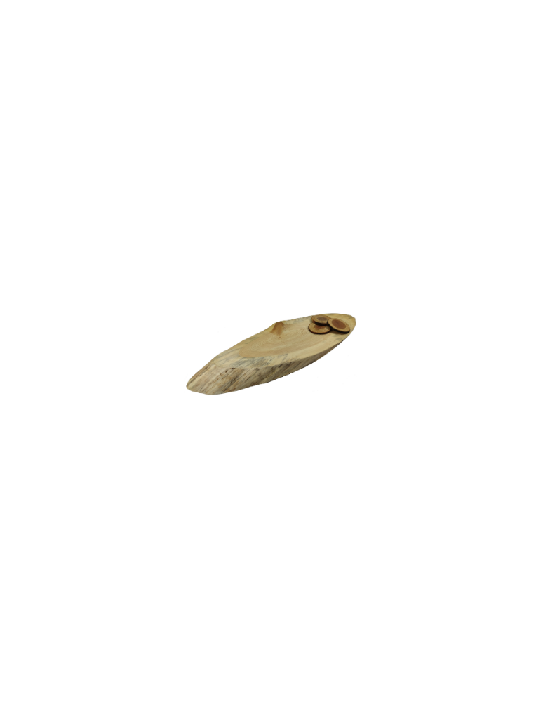 Holzplatten - Baumscheibe Tischplatte  ohne Rinde geschliffen, Oval, 25-30 cm x 80-85 cm x 5 cm, 095102/KIEFER, UNIKAT - product new.modo24.de 1