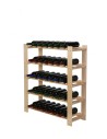 Weinregal Serie B Flaschenregal  5 Böden, 90x80x28 cm, B22R_090X080X28_N0F1, Unbehandelt