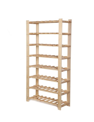 Weinregal Serie B Flaschenregal  8 Böden, 150x80x28 cm, B22R_150X080X28_N0F1, Unbehandelt - produkt 2