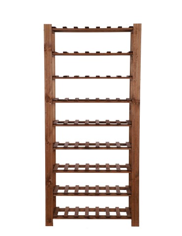 Weinregal Serie B Flaschenregal  9 Böden, 170x80x28 cm, B22R_170X080X28_R0F1, gebeizt in Braun - produkt 2