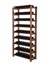 Weinregal Serie B Flaschenregal  9 Böden, 170x80x28 cm, B22R_170X080X28_R0F1, gebeizt in Braun