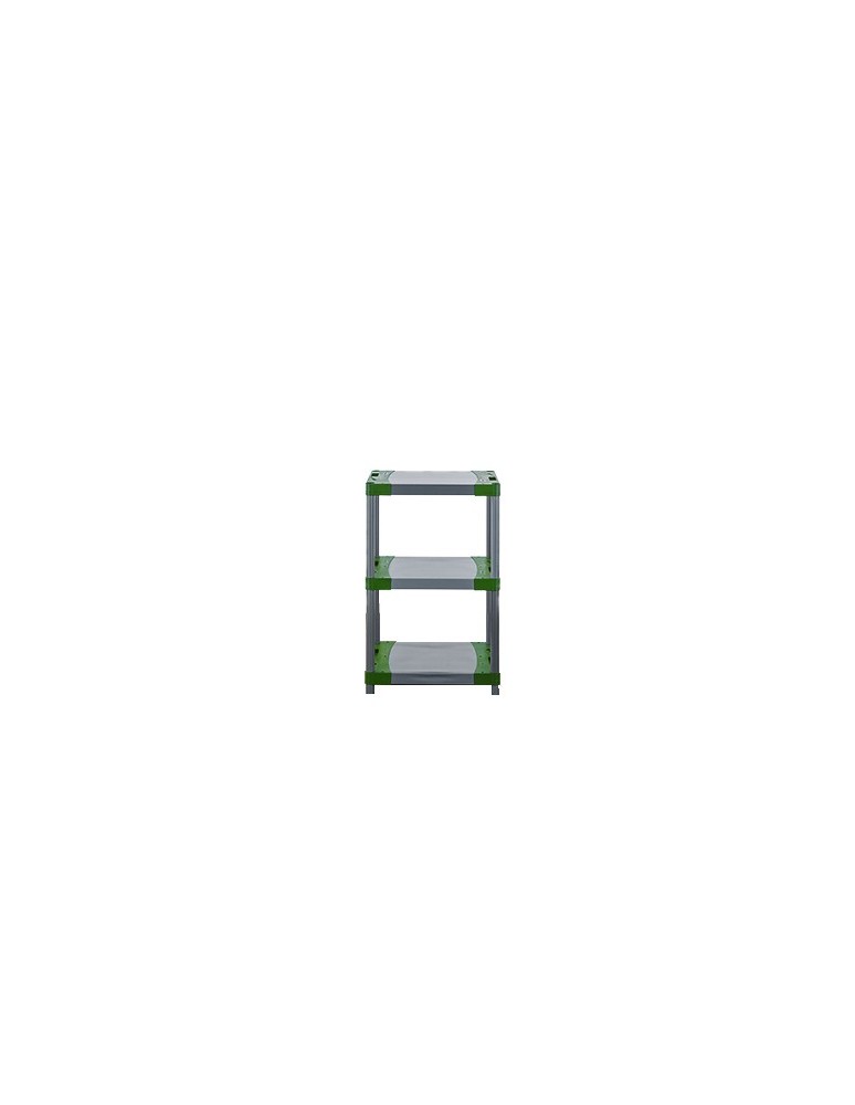 Kellerregale/Garagenregale - Plastikregal Kunststoffregal Steckregal  TYTAN-3_060_ZIEL (98x60x46), 3 Böden, Grün - product new.modo24.de 1