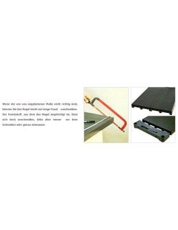 Plastikregal Kunststoffregal Steckregal  TYTAN-3_070_SZAR (98x70x46), 3 Böden, GRAU - product 2