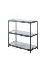 Plastikregal Kunststoffregal Steckregal  TYTAN-3_150_SZAR (98x150x46), 3 Böden, GRAU