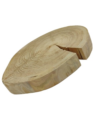 Holzscheibe Lärche, Durchmesser 30-35 cm, Dicke 4 cm, ohne Rinde - product 2