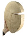 Holzscheibe Lärche, Durchmesser 30-35 cm, Dicke 4 cm, ohne Rinde