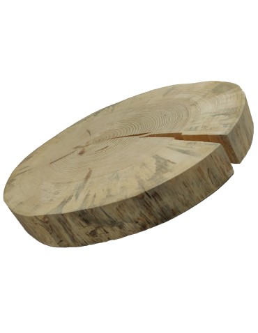 Holzscheibe Kiefer, Durchmesser 50-55 cm, Dicke 5 cm, ohne Rinde - product 2