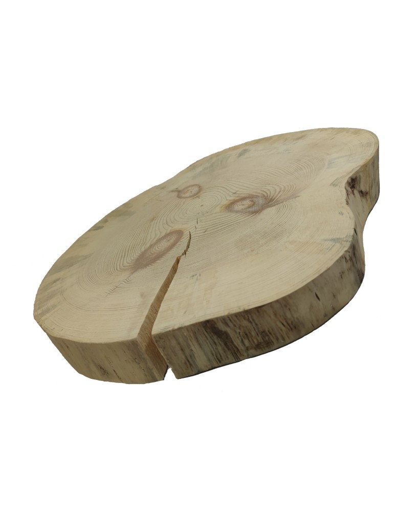 Runde Scheiben - Holzscheibe Kiefer, Durchmesser 45-50 cm, Dicke 6 cm, ohne Rinde - product new.modo24.de 1