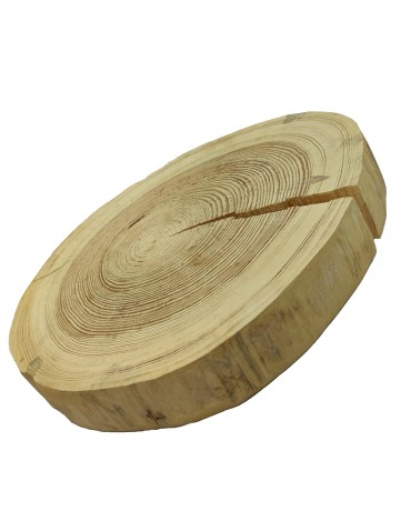 Holzscheibe Kiefer, Durchmesser 35-40 cm, Dicke 5 cm, ohne Rinde - product 2