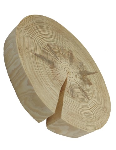 Holzscheibe Kiefer, Durchmesser 25-30 cm, Dicke 3,5 cm, ohne Rinde - product 2