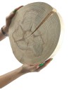 Holzscheibe Kiefer, Durchmesser 25-30 cm, Dicke 3,5 cm, ohne Rinde
