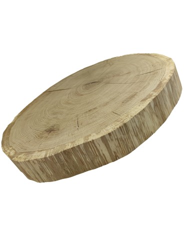 Holzscheibe Eiche, Durchmesser 45-50 cm, Dicke 6 cm, ohne Rinde - product 2