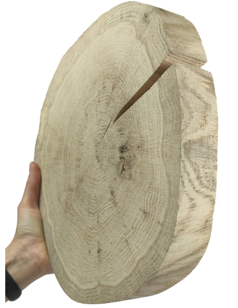 Runde Scheiben - Holzscheibe Eiche, Durchmesser 25-30 cm, Dicke 4 cm, ohne Rinde - produkt new.modo24.de 1