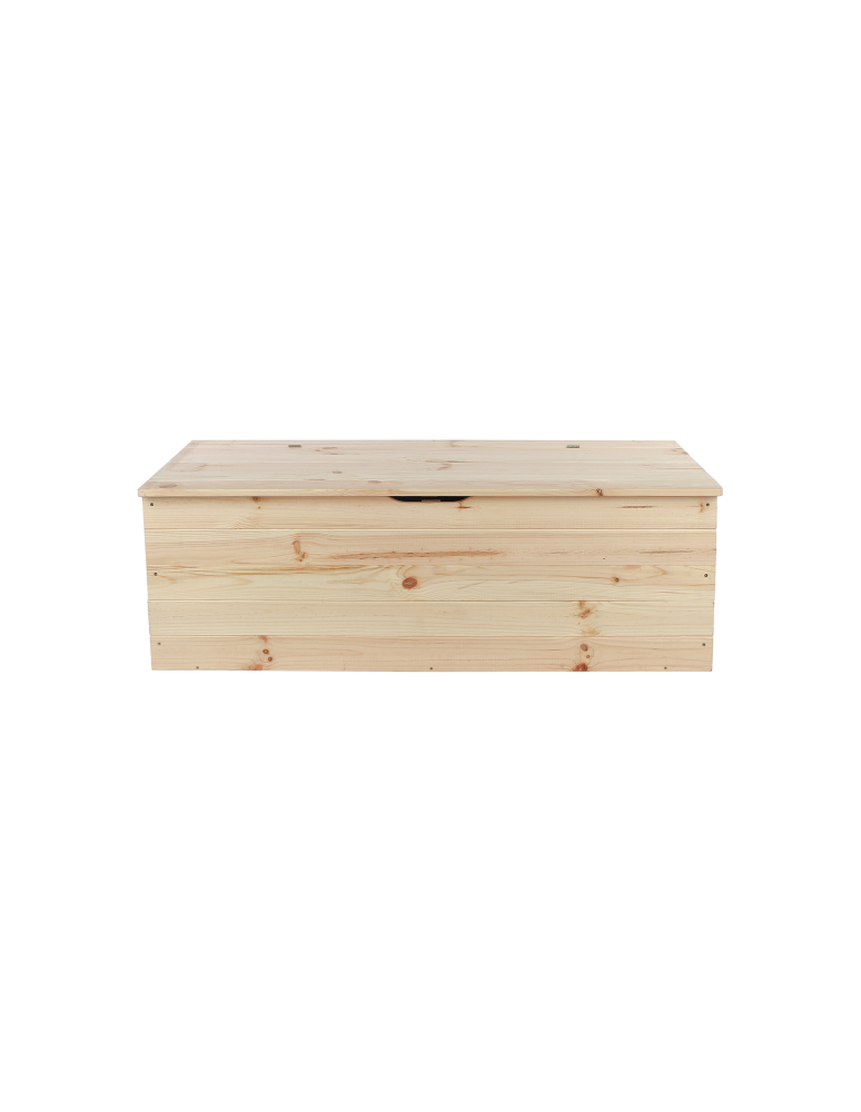 Truhe / Holztruhe - Holztruhe  Truhenbank Sitzbank  Spielzeugkiste - KUD, Size M (34x101x39 cm)/ unbehandelt - product new.modo24.de 1