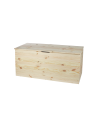 Holztruhe  Truhenbank Sitzbank  Spielzeugkiste - KUD, Size L (47x101x39 cm)/ unbehandelt