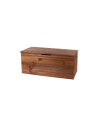 Holztruhe  Truhenbank Sitzbank  Spielzeugkiste - KUD, Size S (34x75x33 cm)/ gebeizt in Braun
