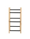 Kistenständer, Ständer für 3 Kisten, Serie RSR (108x55x32 cm), Kiefernholz unbehandelt / PCV-Schwarz