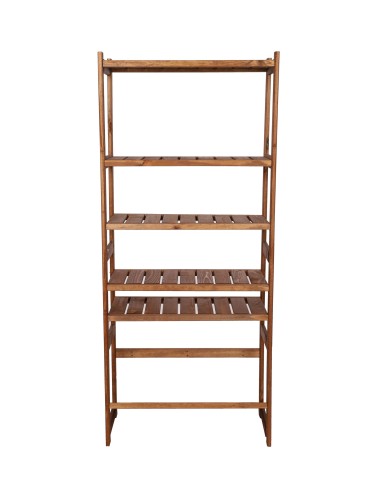 Holzregal Serie LSR ( 162,6 x70x33 cm) , 6 Böden (P5, W0, K1) /Kiefernholz gebeizt in BRAUN - produkt 2