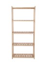 Holzregal Serie LSR ( 162,6 x70x33 cm) , 5 Böden (P5, W0, K0) /Kiefernholz UNBEHANDELT
