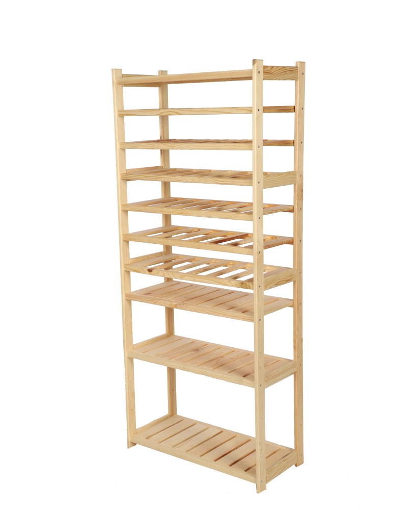 Serie LSR - Holzregal Serie LSR ( 162,6 x70x33 cm) , 10 Böden (P4, W6, K0) /Kiefernholz UNBEHANDELT - product new.modo24.de 1