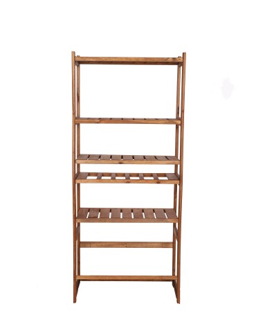 Holzregal Serie LSR ( 162,6 x70x33 cm) ,6 Böden (P4, W1, K1) /Kiefernholz gebeizt in BRAUN - product 2