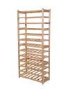 Holzregal Serie LSR ( 162,6 x70x33 cm) , 13 Böden (P0, W13, K0) /Kiefernholz UNBEHANDELT